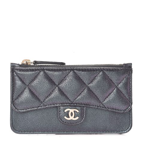 chanel o key holder|chanel card holder zip around.